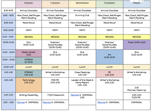 Tentative Schedule 2022-23